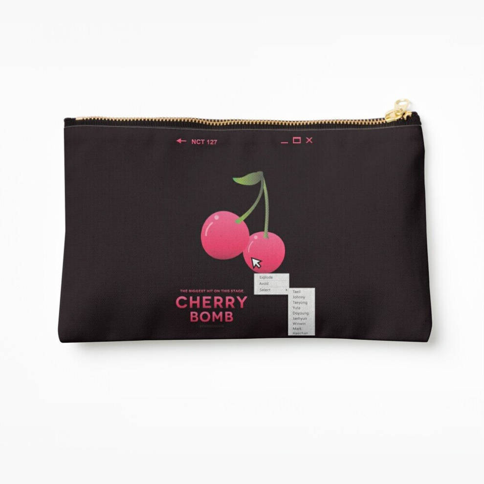 Whibos Makeup Bag Cherry Bomb: Select Cosmetic Organizer Tyvek Paper Bags Zipper Pouch