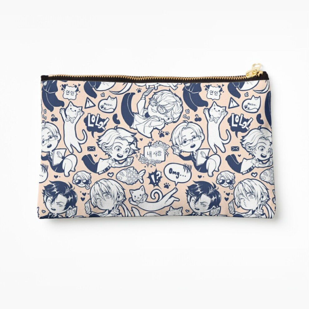 Whibos Makeup Bag Mystic Messenger Cosmetic Organizer Tyvek Paper Bags Zipper Pouch