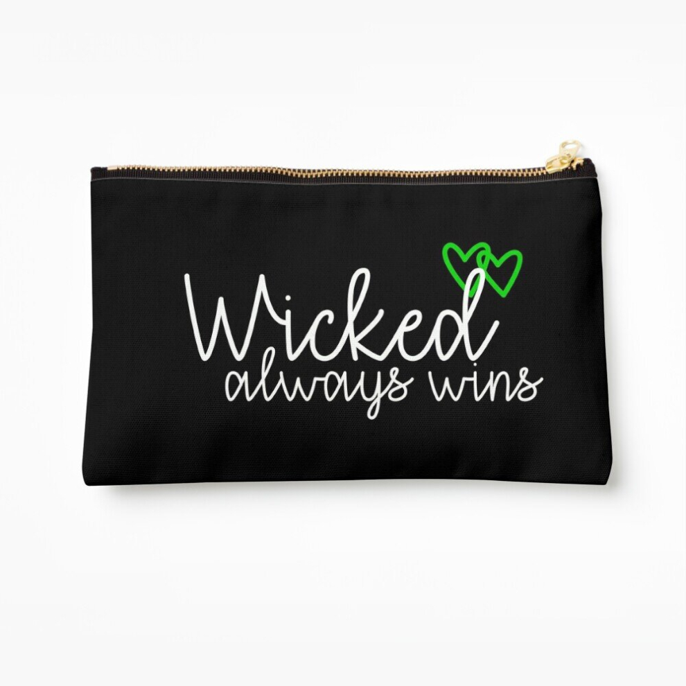 Whibos Makeup Bag Wicked Always Wins Cosmetic Organizer Tyvek Paper Bags Zipper Pouch