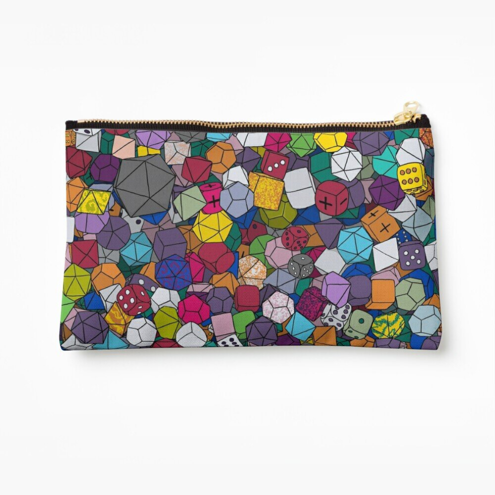 Whibos Makeup Bag Rpg Dice Cosmetic Organizer Tyvek Paper Bags Zipper Pouch