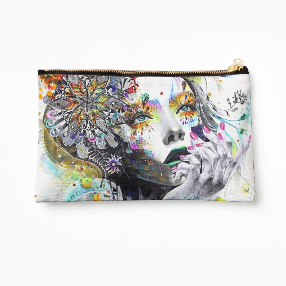 Whibos Makeup Bag Banksy Urban Princess Graffiti Oil Painting Cosmetic Organizer Tyvek Paper Bags Zipper Pouch