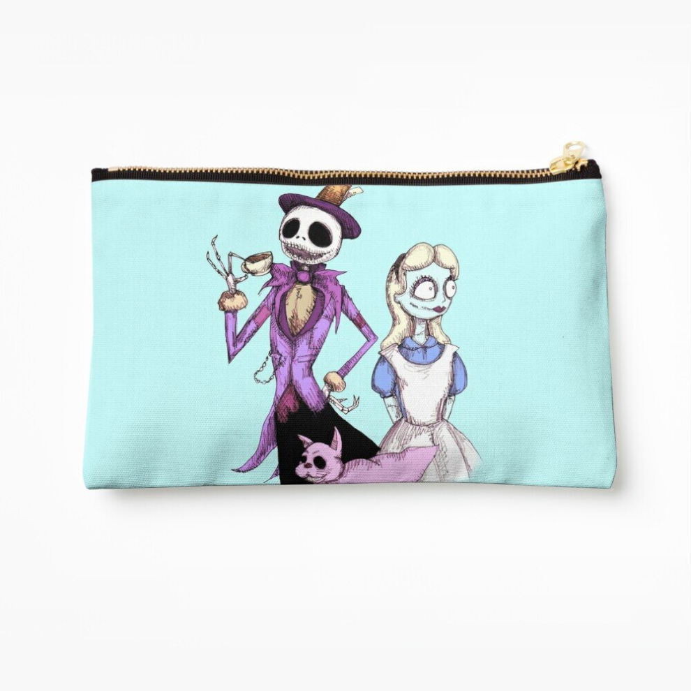 Whibos Makeup Bag Nightmare In Wonderland Cosmetic Organizer Tyvek Paper Bags Zipper Pouch