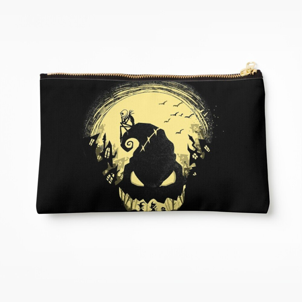 Whibos Makeup Bag Jack's Nightmare Cosmetic Organizer Tyvek Paper Bags Zipper Pouch