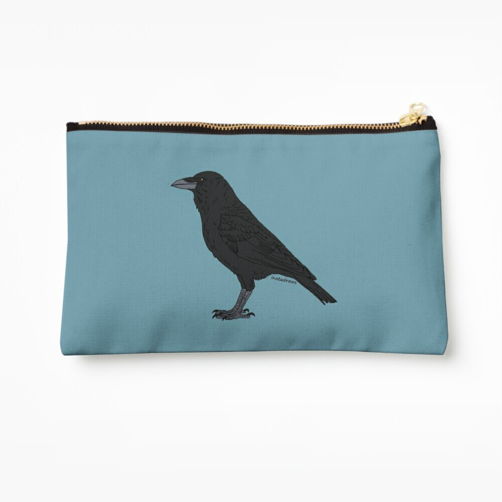 Whibos Makeup Bag Raven Cosmetic Organizer Tyvek Paper Bags Zipper Pouch