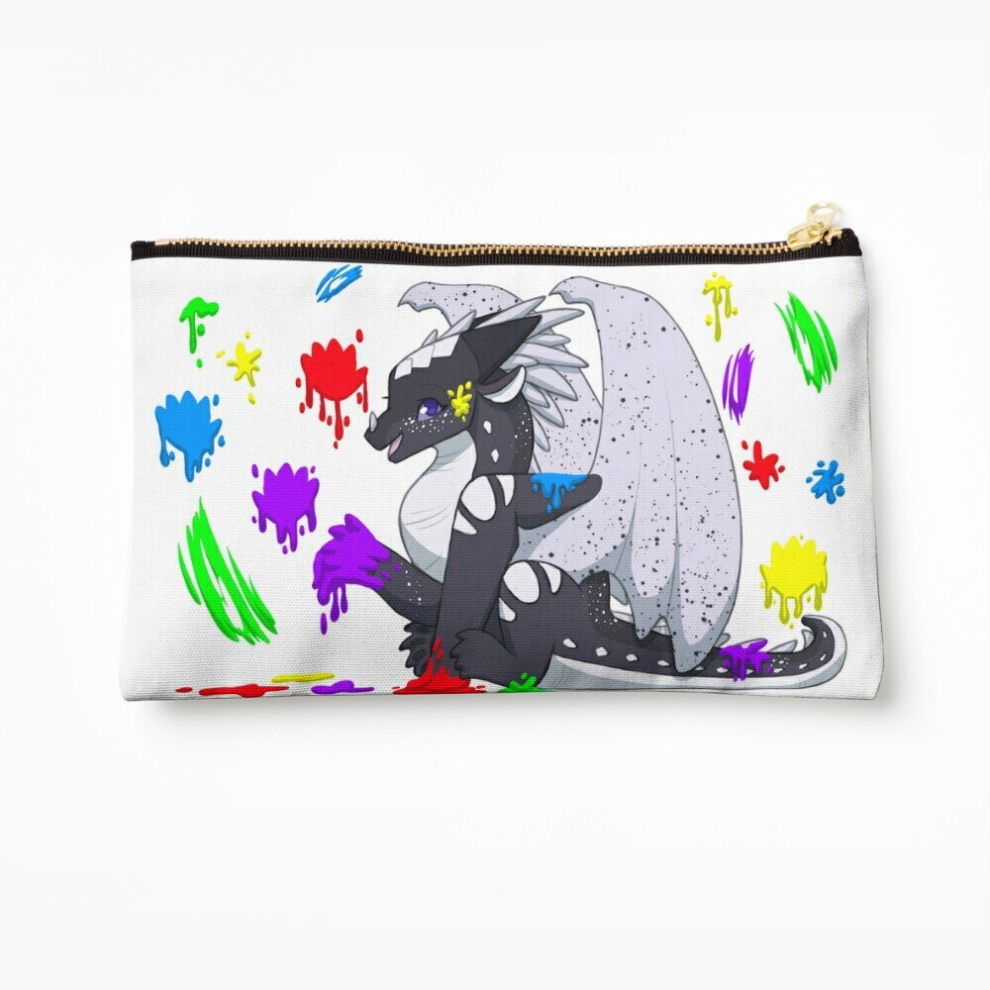 Whibos Makeup Bag Whiteout Painting Cosmetic Organizer Tyvek Paper Bags Zipper Pouch