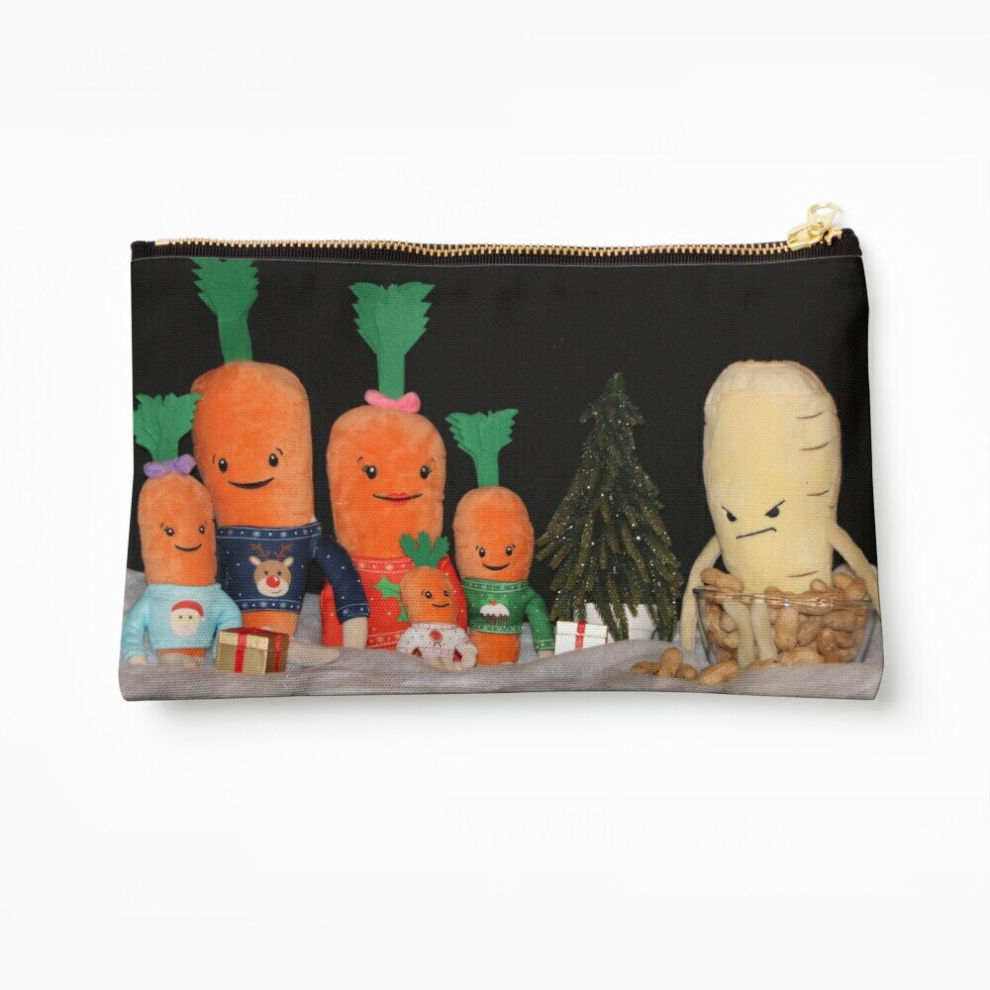Whibos Makeup Bag Kevin The Carrot Family Cosmetic Organizer Tyvek Paper Bags Zipper Pouch