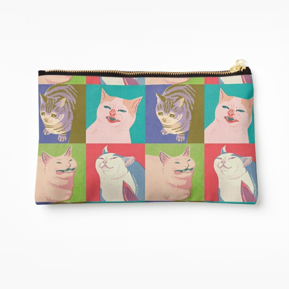 Whibos Makeup Bag Four Meme Cats Of The Apocalypse Cosmetic Organizer Tyvek Paper Bags Zipper Pouch