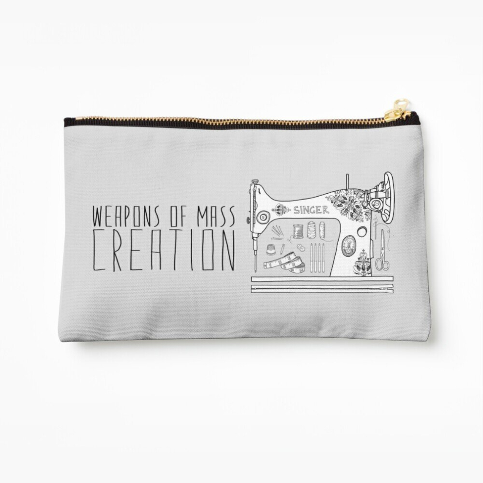 Whibos Makeup Bag Weapons Of Mass Creation - Sewing Cosmetic Organizer Tyvek Paper Bags Zipper Pouch