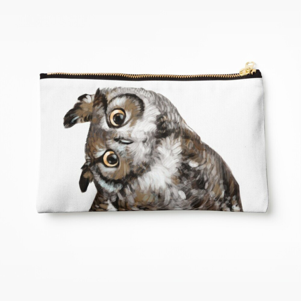 Whibos Makeup Bag Owl Cosmetic Organizer Tyvek Paper Bags Zipper Pouch
