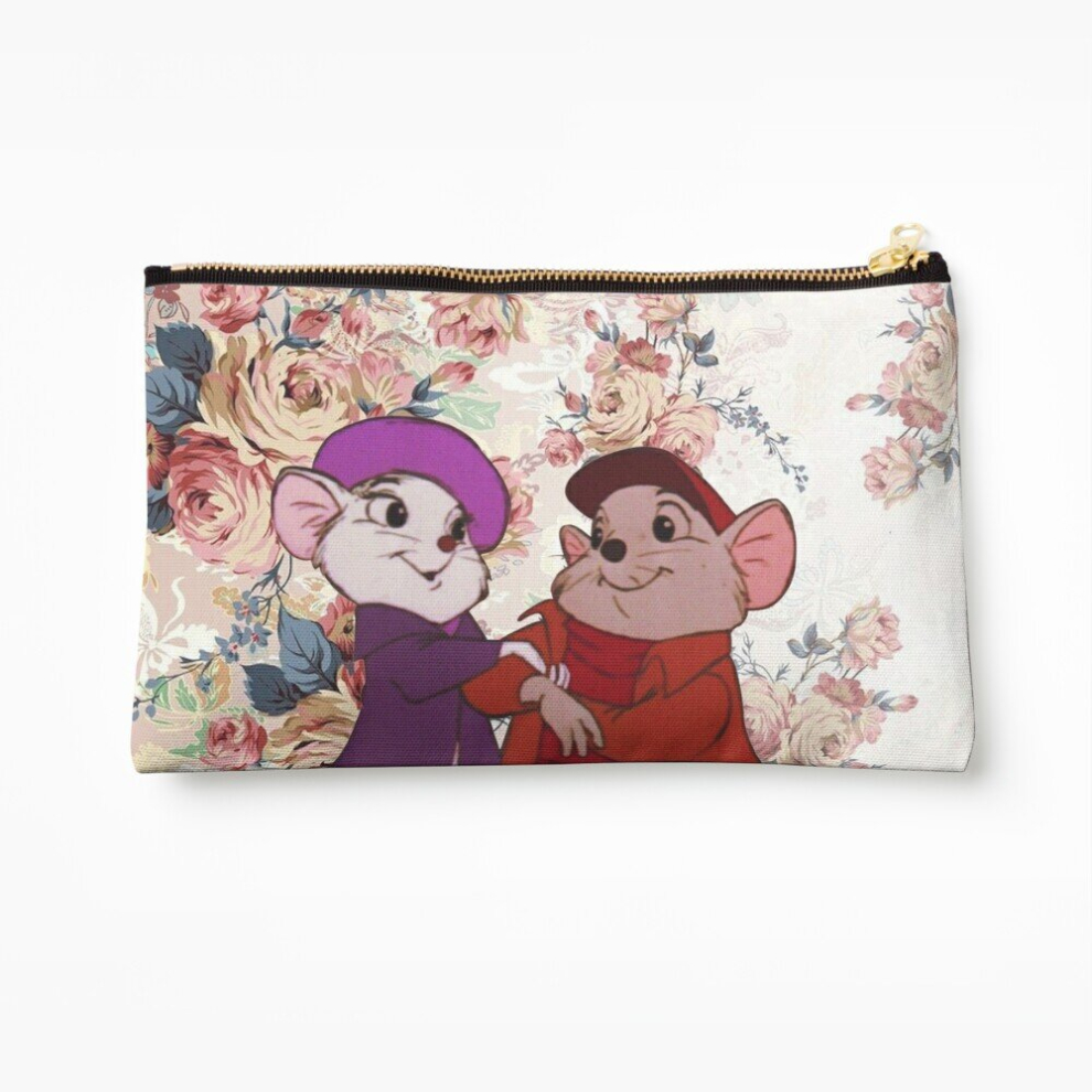 Whibos Makeup Bag Miss Bianca &Bernard Cosmetic Organizer Tyvek Paper Bags Zipper Pouch
