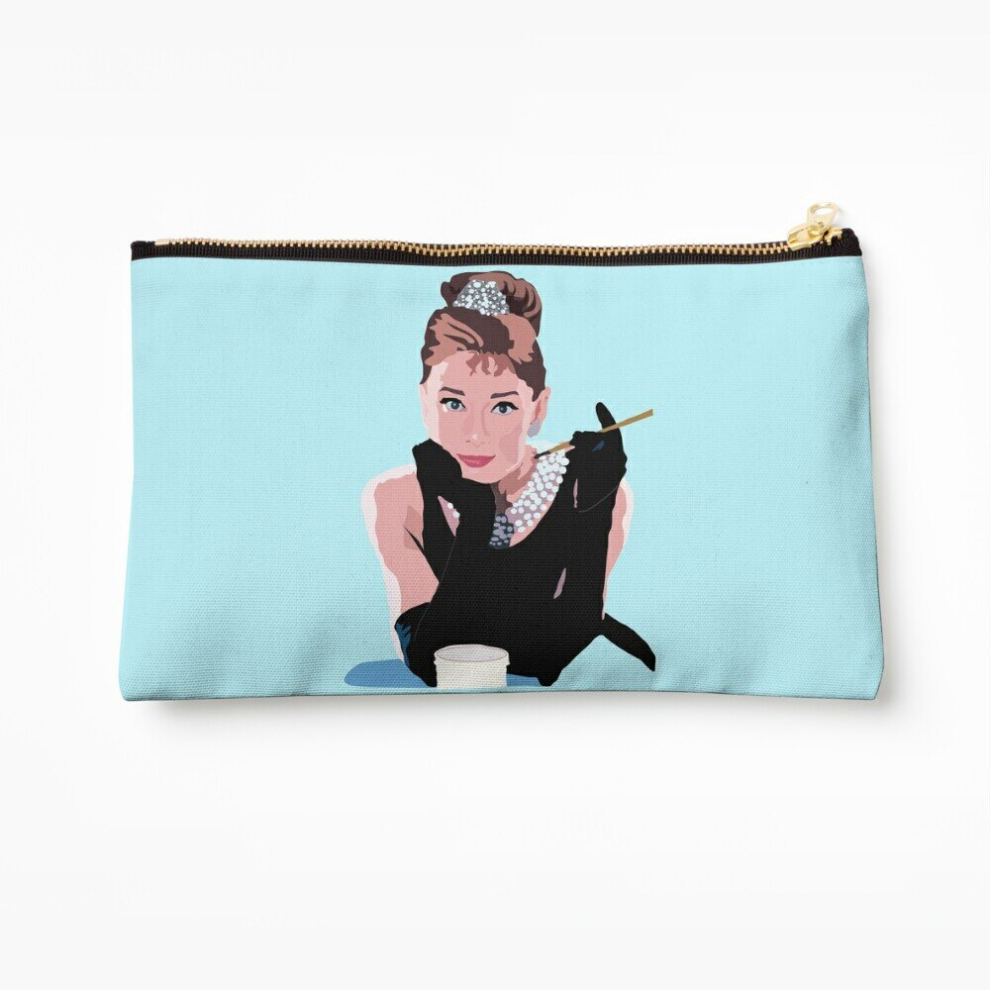 Whibos Makeup Bag Breakfast At Tiffanys Cosmetic Organizer Tyvek Paper Bags Zipper Pouch