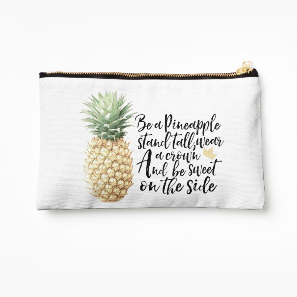 Whibos Makeup Bag Be A Pineapple Cosmetic Organizer Tyvek Paper Bags Zipper Pouch