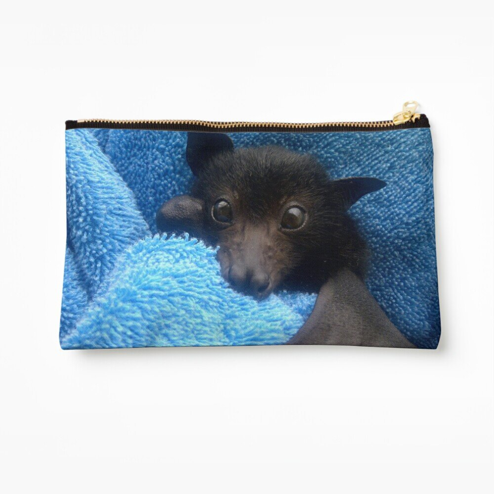 Whibos Makeup Bag Baby Bat Cruz In Blue. Cosmetic Organizer Tyvek Paper Bags Zipper Pouch