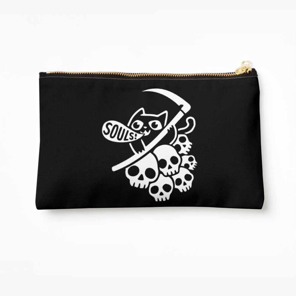 Whibos Makeup Bag Cat Got Your Soul? Ii Cosmetic Organizer Tyvek Paper Bags Zipper Pouch
