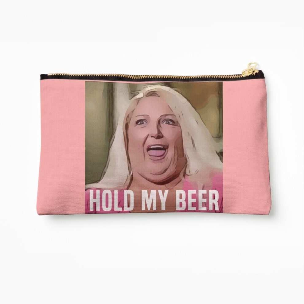 Whibos Makeup Bag Hold My Beer Cosmetic Organizer Tyvek Paper Bags Zipper Pouch