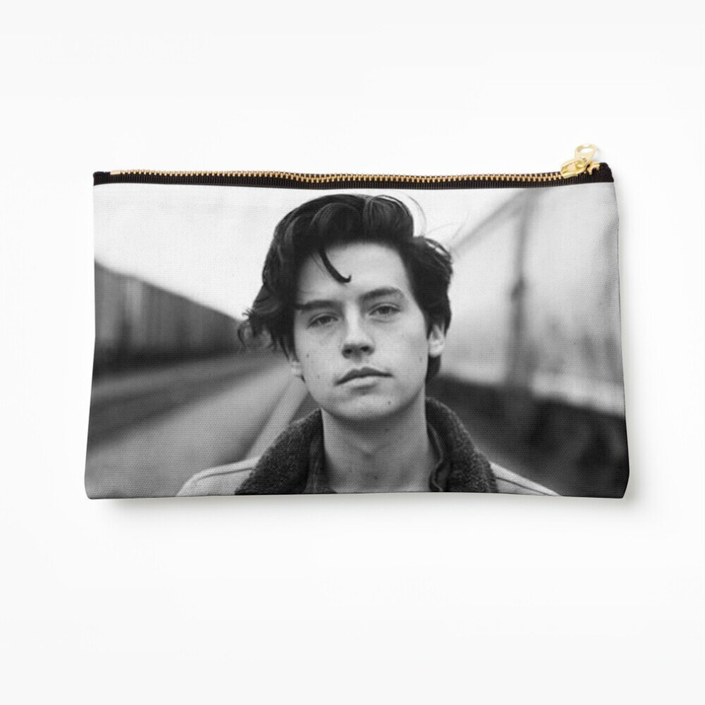 Whibos Black/White Makeup Bag Cole Sprouse And Cosmetic Organizer Tyvek Paper Bags Zipper Pouch