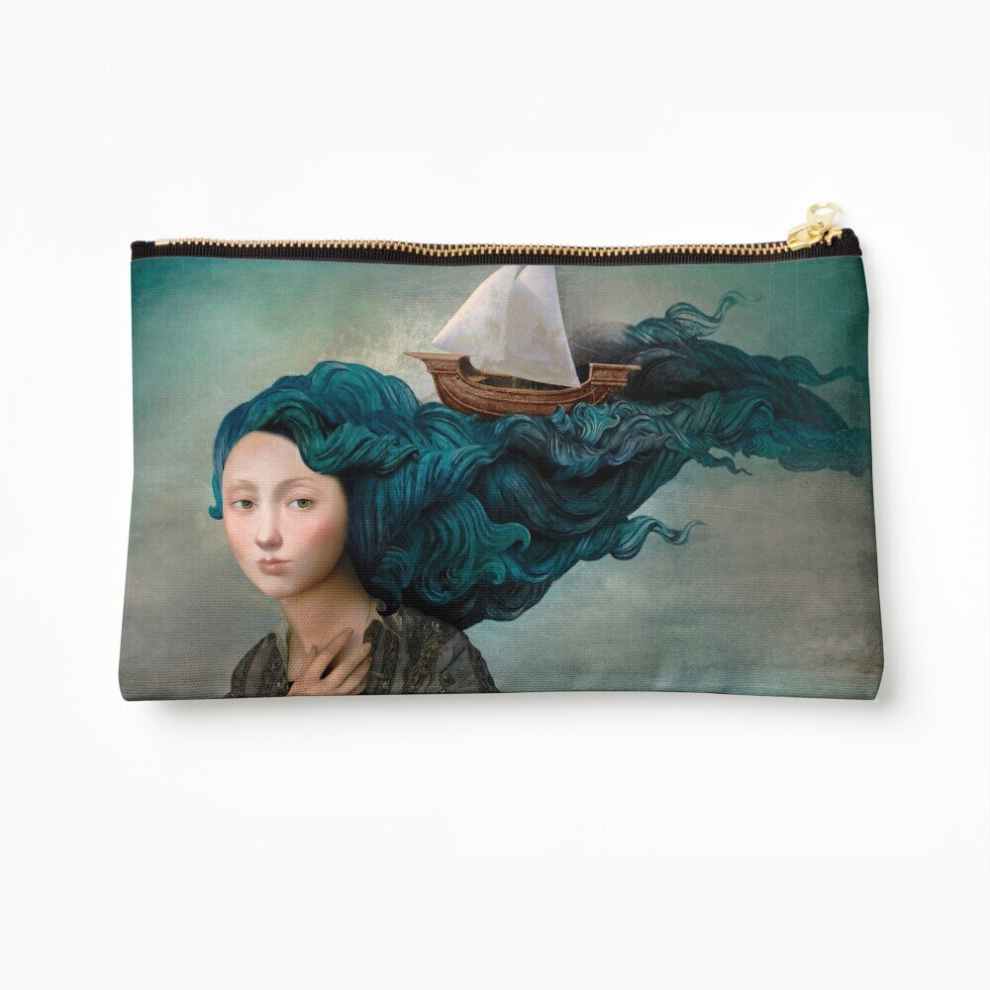 Whibos Makeup Bag Message From The Sea Cosmetic Organizer Tyvek Paper Bags Zipper Pouch