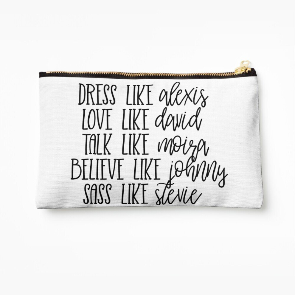 Whibos Makeup Bag Live Like Schitt's Creek Cosmetic Organizer Tyvek Paper Bags Zipper Pouch