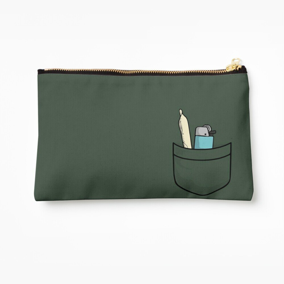 Whibos Makeup Bag 420 Always Ready Weed Joint Of Cannabis With Lighter For International Marijuanna Day Cosmetic Organizer Tyvek Paper Bags Zipper Pouch