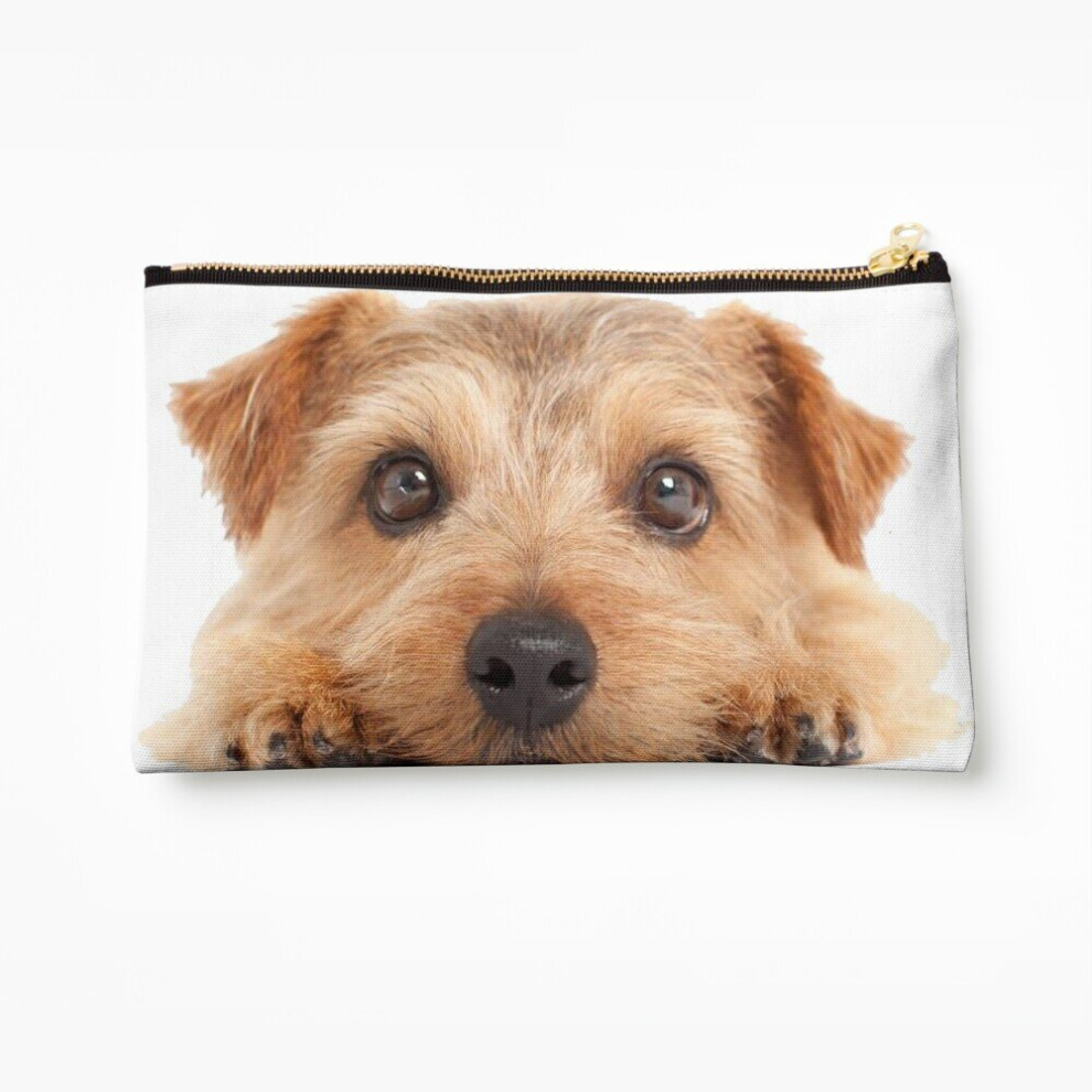 Whibos Makeup Bag Norfolk Terrier Cosmetic Organizer Tyvek Paper Bags Zipper Pouch