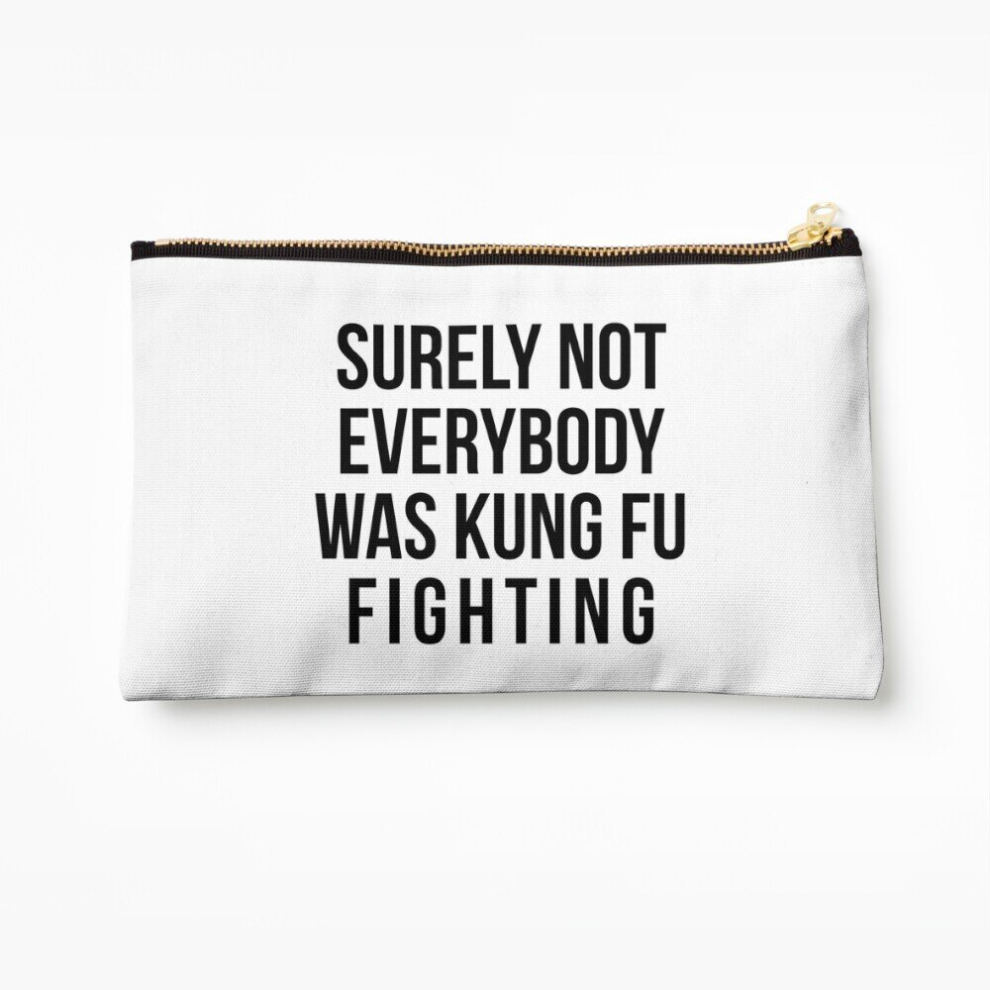 Whibos Makeup Bag Surely Not Everybody Was Kung Fu Fighting Cosmetic Organizer Tyvek Paper Bags Zipper Pouch