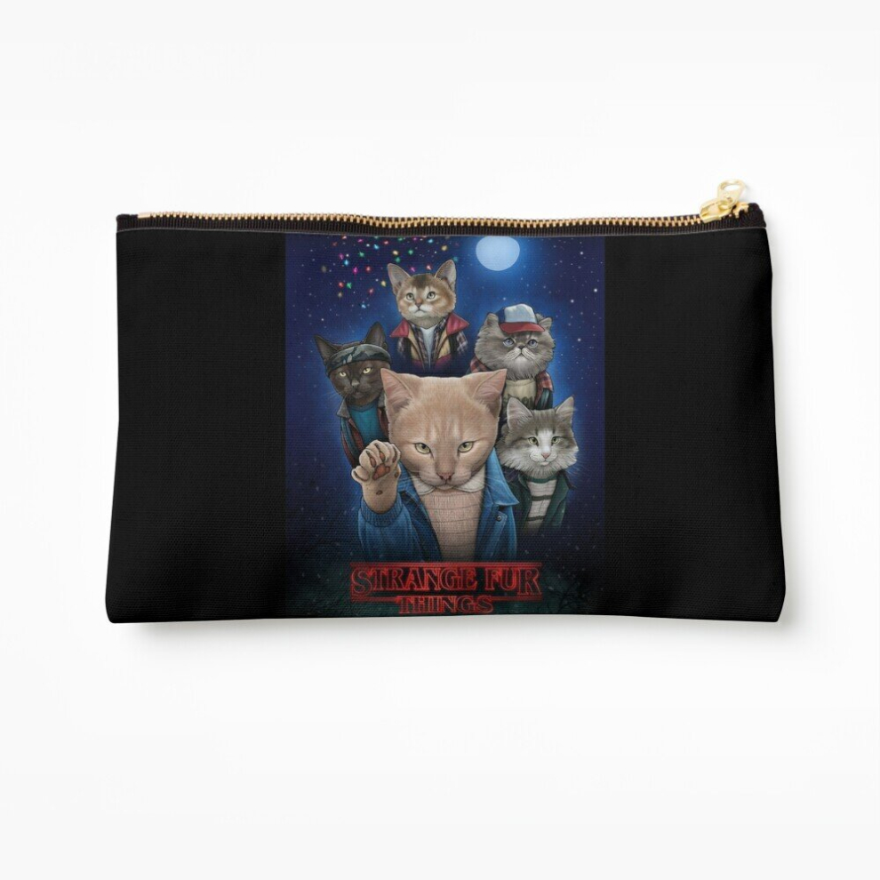 Whibos Makeup Bag Strange Fur Things Cosmetic Organizer Tyvek Paper Bags Zipper Pouch