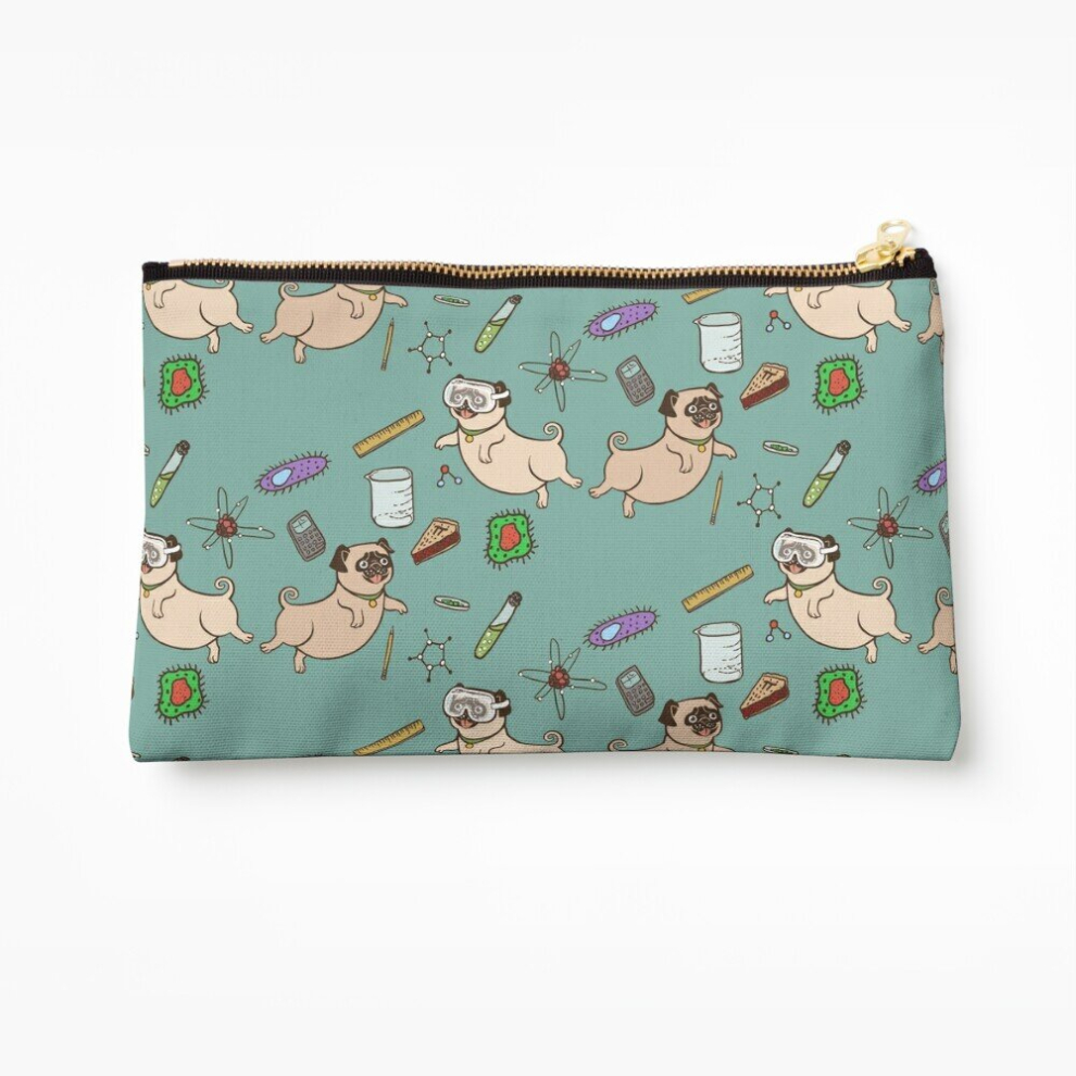 Whibos Makeup Bag Stem Pugs Cosmetic Organizer Tyvek Paper Bags Zipper Pouch