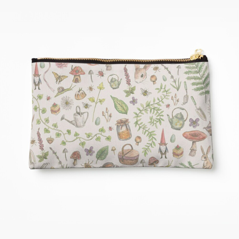 Whibos Pink Makeup Bag Cottagecore - Faded Cosmetic Organizer Tyvek Paper Bags Zipper Pouch