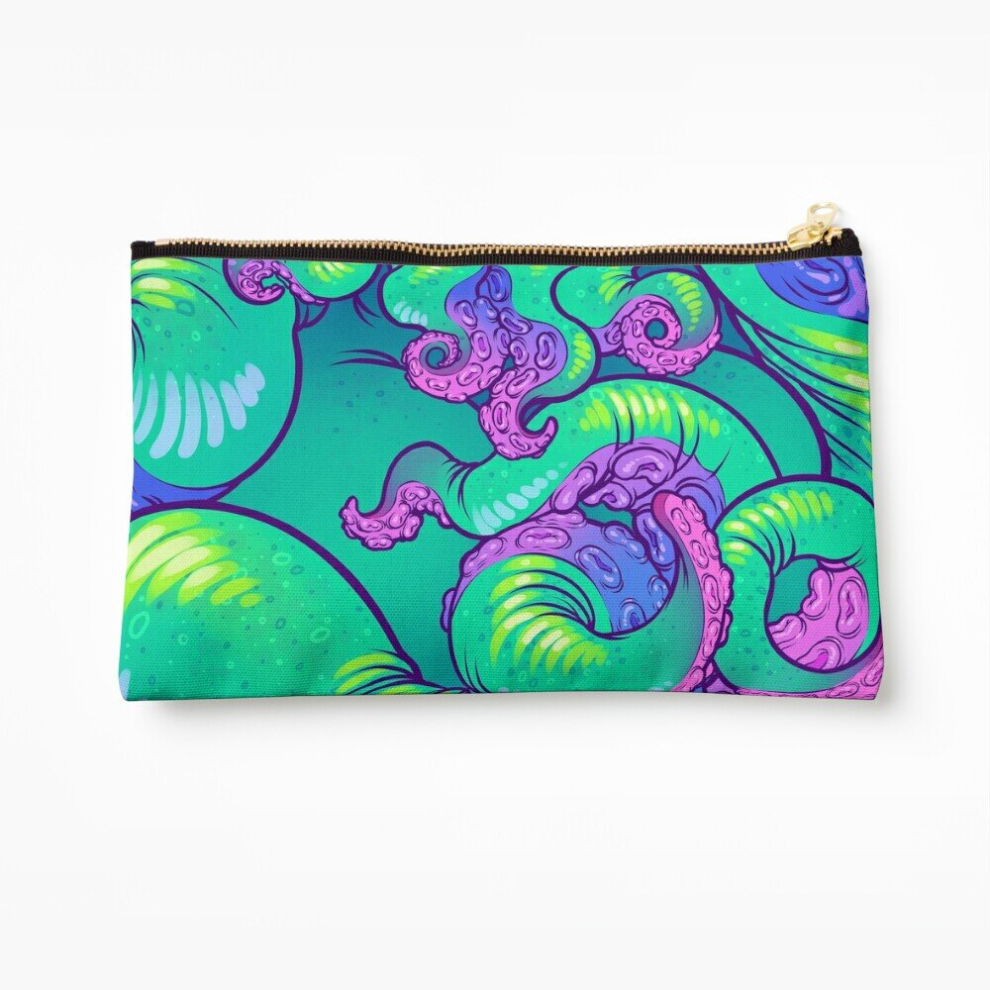 Whibos Makeup Bag Cthulhu Tentacles Cosmetic Organizer Tyvek Paper Bags Zipper Pouch