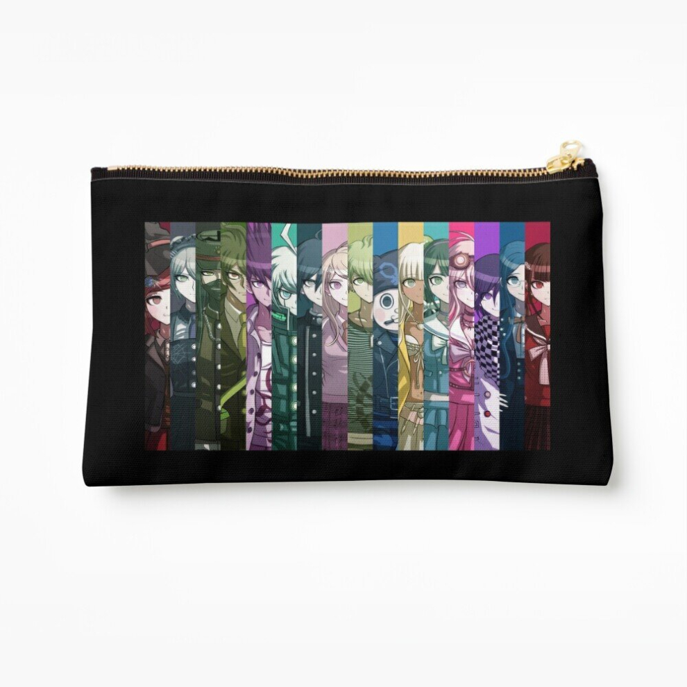 Whibos Makeup Bag Danganronpa V3 Wallpaper Gradient Version Cosmetic Organizer Tyvek Paper Bags Zipper Pouch