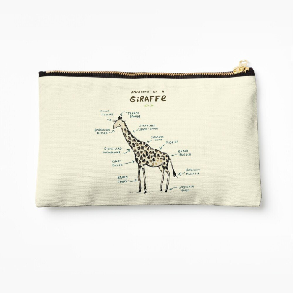 Whibos Makeup Bag Anatomy Of A Giraffe Cosmetic Organizer Tyvek Paper Bags Zipper Pouch