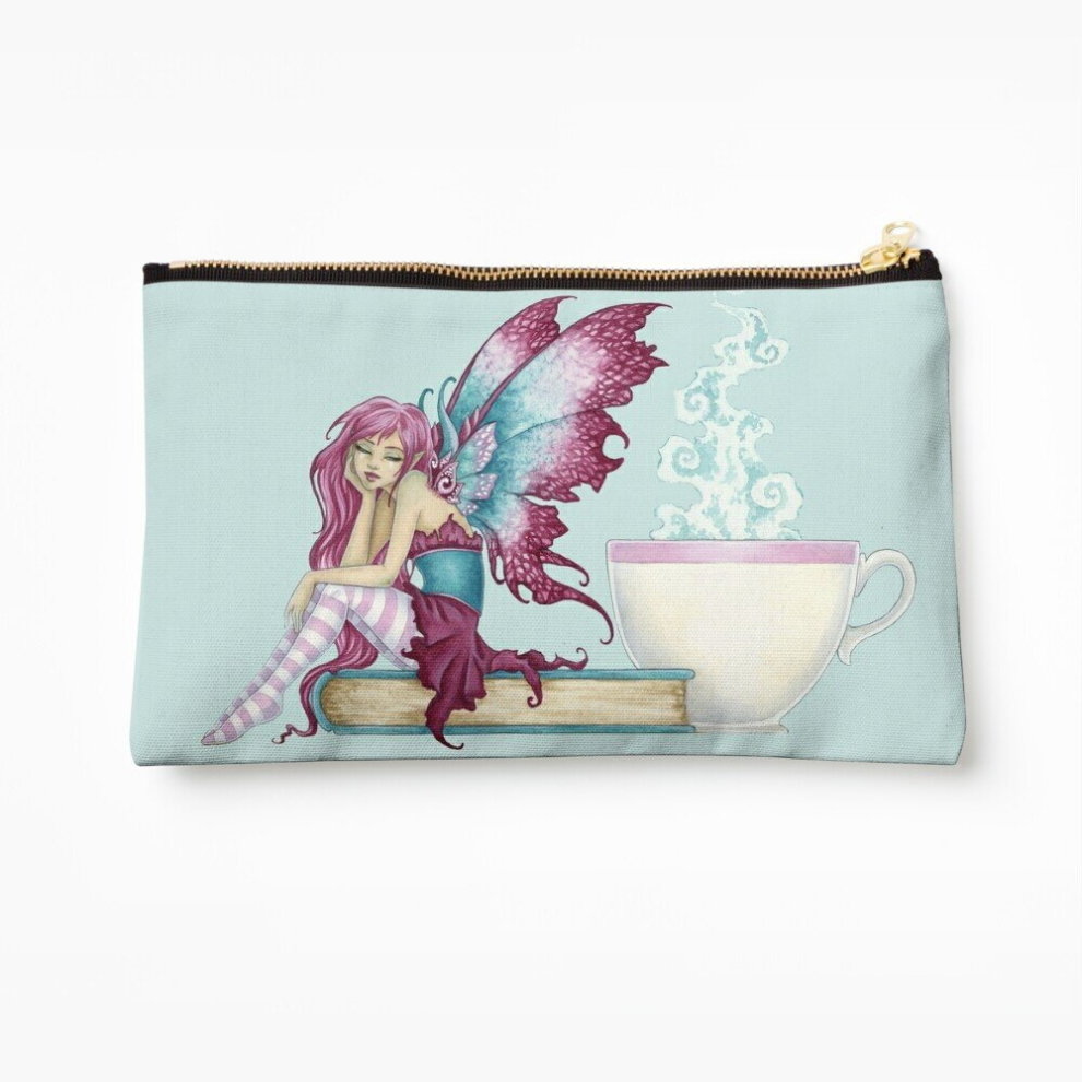 Whibos Makeup Bag Sunday Morning Fairy Cosmetic Organizer Tyvek Paper Bags Zipper Pouch