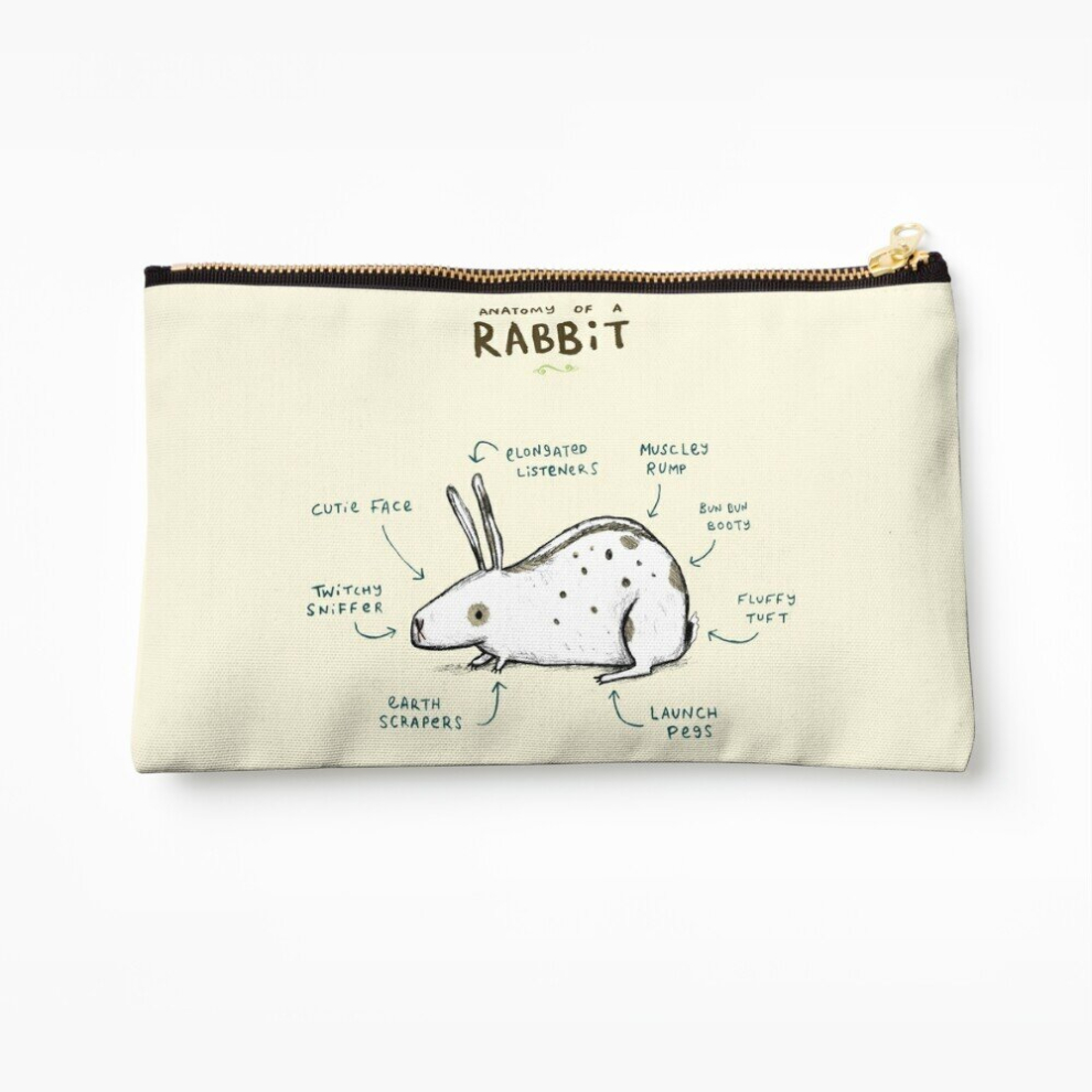 Whibos Makeup Bag Anatomy Of A Rabbit Cosmetic Organizer Tyvek Paper Bags Zipper Pouch