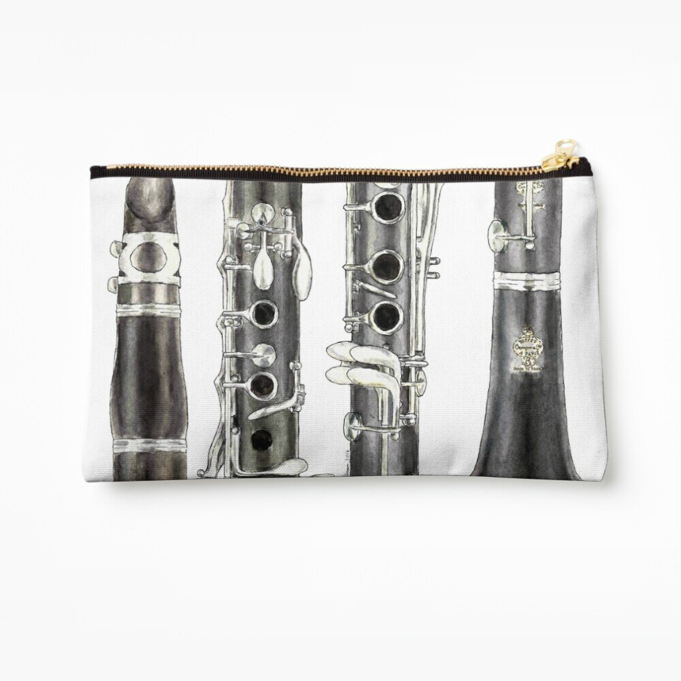 Whibos Makeup Bag The Clarinet Cosmetic Organizer Tyvek Paper Bags Zipper Pouch