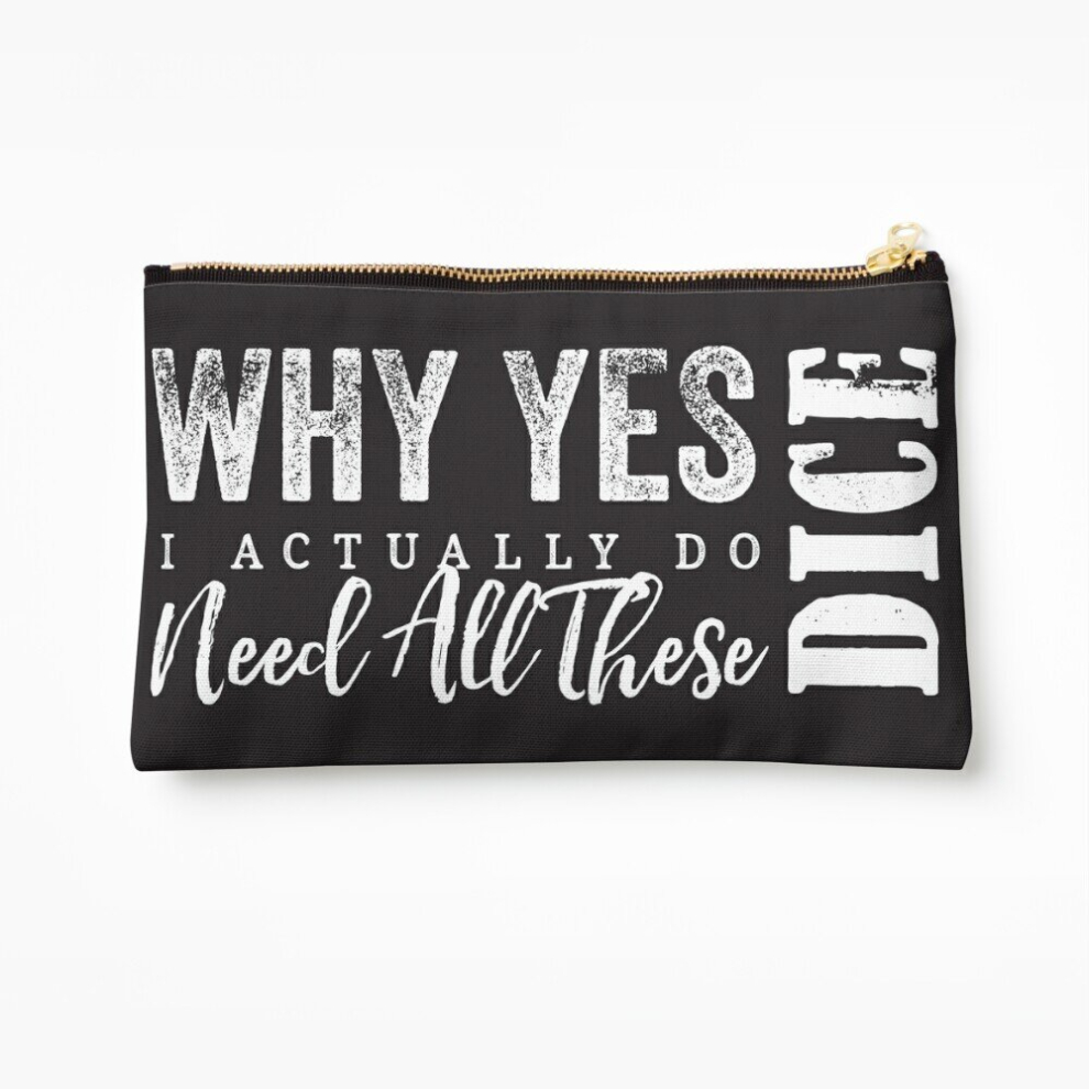 Whibos Makeup Bag Dice Obsession Cosmetic Organizer Tyvek Paper Bags Zipper Pouch