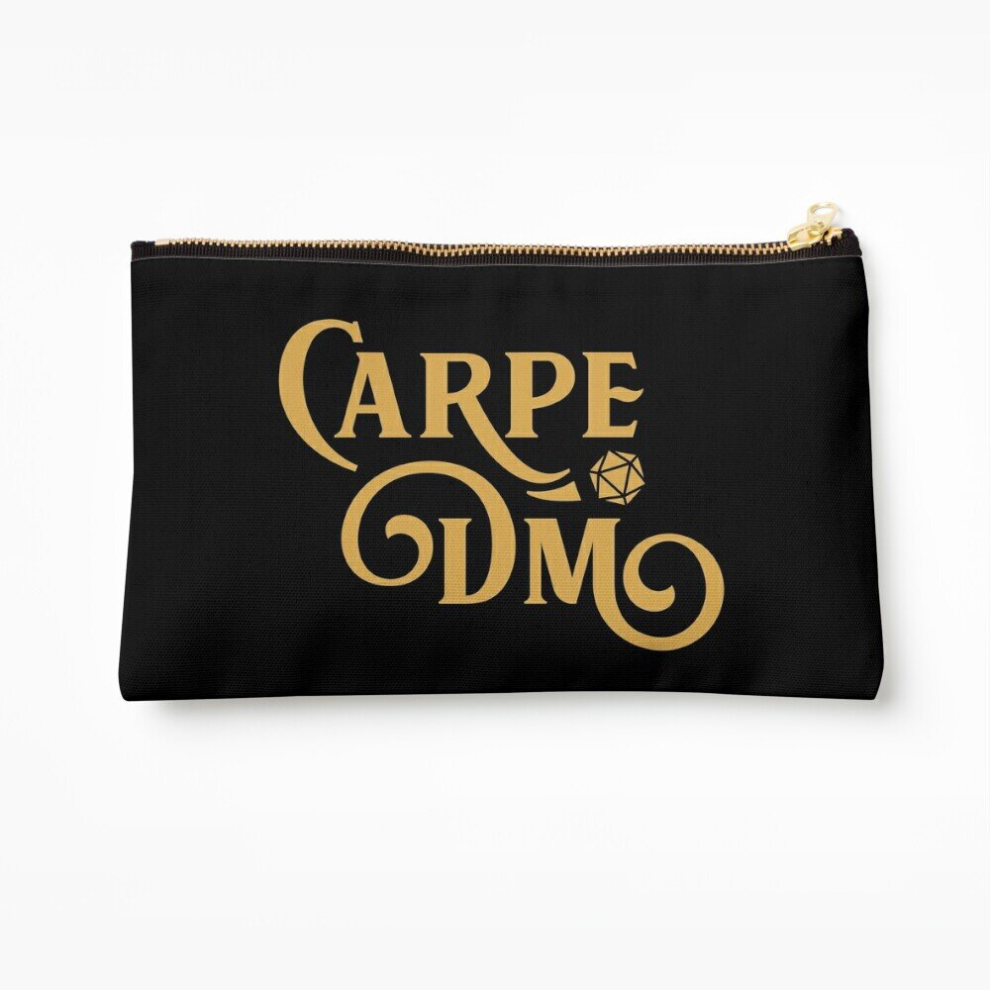 Whibos Makeup Bag Carpe Dm Dungeon Master Tabletop Rpg Gaming Cosmetic Organizer Tyvek Paper Bags Zipper Pouch