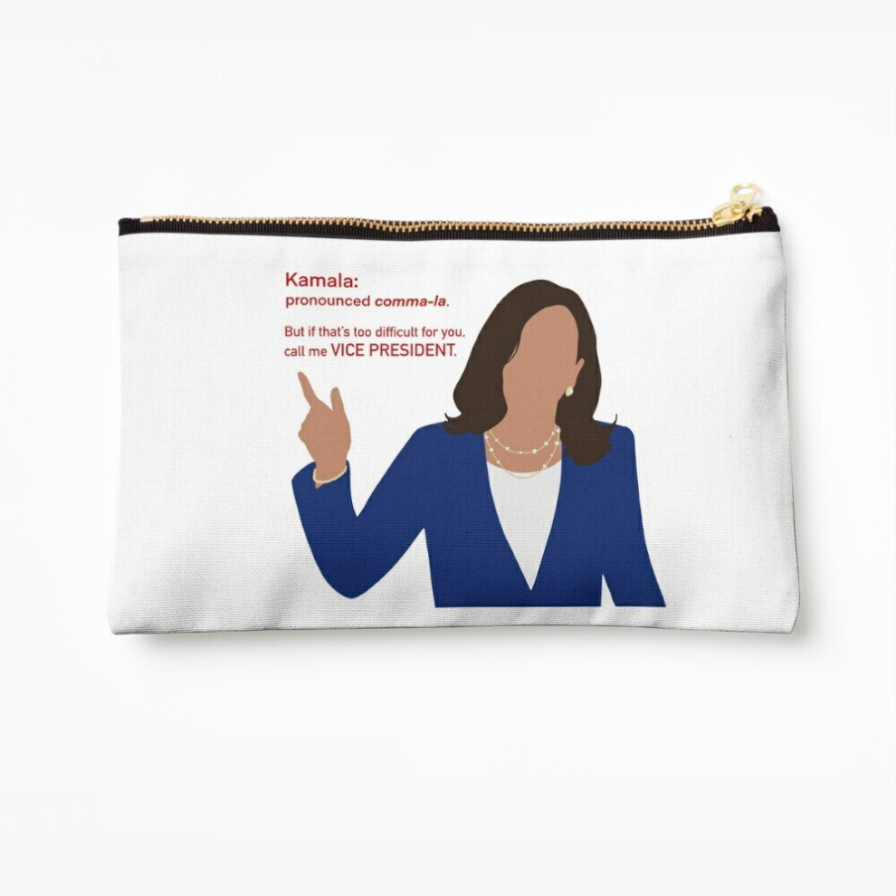 Whibos Makeup Bag Kamala - Call Me Vp Cosmetic Organizer Tyvek Paper Bags Zipper Pouch