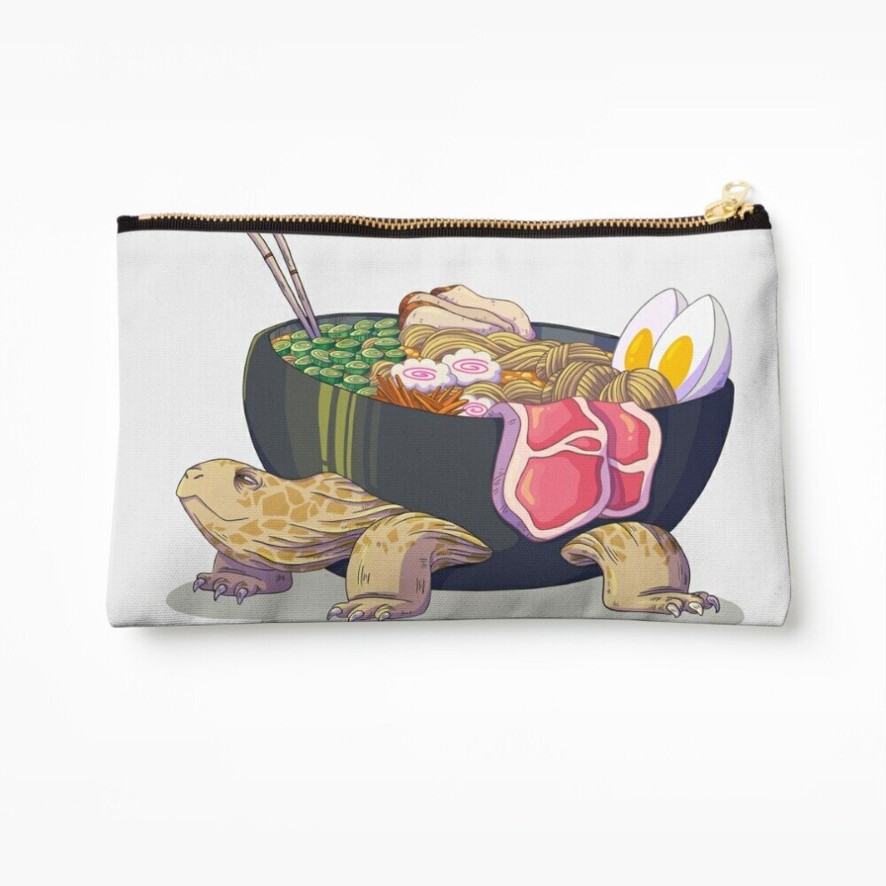 Whibos Makeup Bag Ramen Tortoise Cosmetic Organizer Tyvek Paper Bags Zipper Pouch