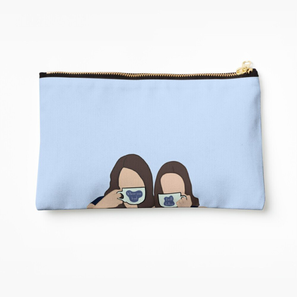 Whibos Makeup Bag Lorelai And Rory Gilmore - Where You Lead, I Will Follow Cosmetic Organizer Tyvek Paper Bags Zipper Pouch