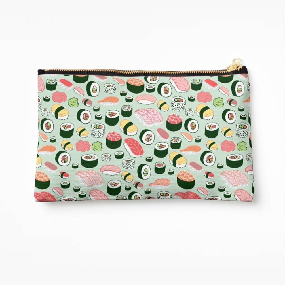 Whibos Makeup Bag Sushi Forever! Cosmetic Organizer Tyvek Paper Bags Zipper Pouch