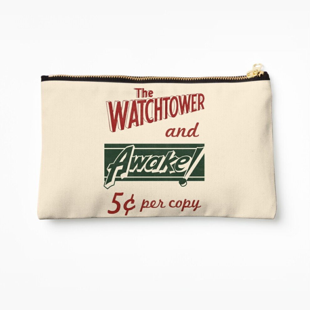 Whibos Makeup Bag Watchtower Awake! Vintage Messenger Bag Cosmetic Organizer Tyvek Paper Bags Zipper Pouch