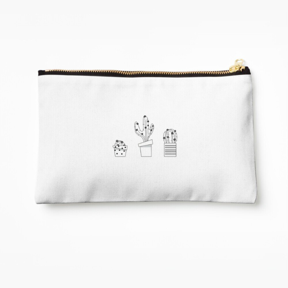 Whibos Makeup Bag Cactus Cosmetic Organizer Tyvek Paper Bags Zipper Pouch