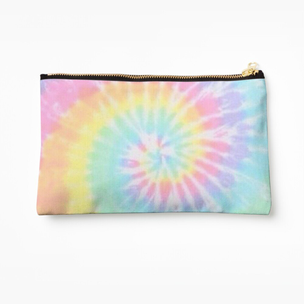 Whibos Makeup Bag Pastel Rainbow Dye Cosmetic Organizer Tyvek Paper Bags Zipper Pouch
