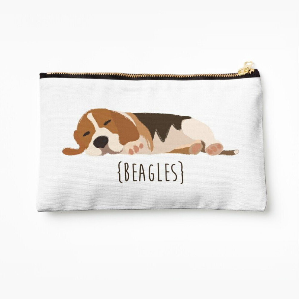 Whibos Makeup Bag Beagles Cosmetic Organizer Tyvek Paper Bags Zipper Pouch