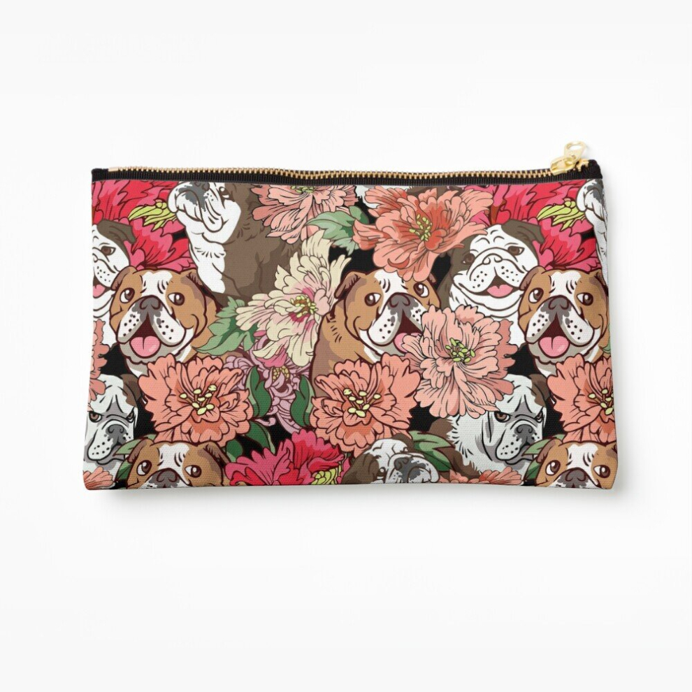 Whibos Makeup Bag Because English Bulldog Cosmetic Organizer Tyvek Paper Bags Zipper Pouch
