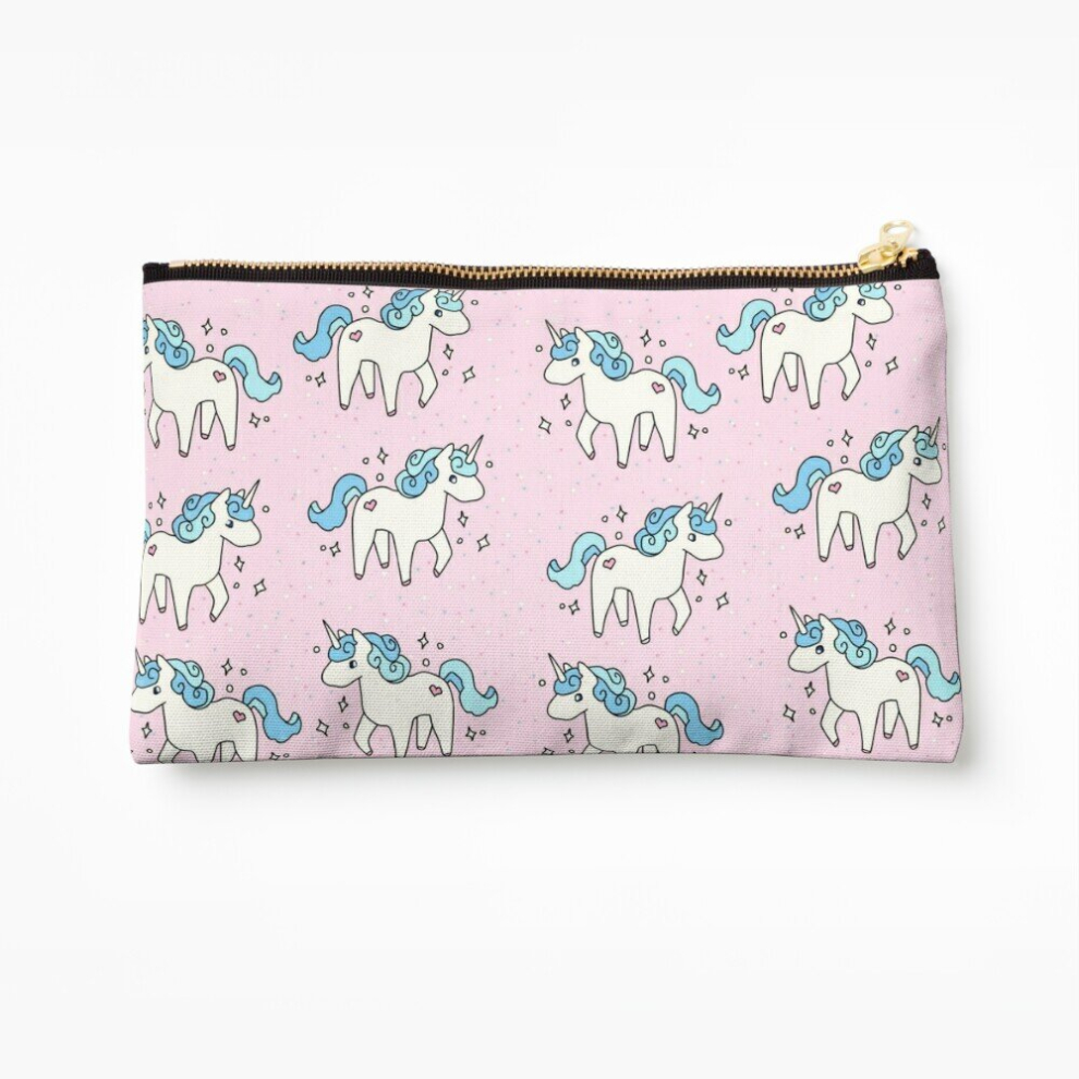 Whibos Makeup Bag Unicorn Scatter Pattern Cosmetic Organizer Tyvek Paper Bags Zipper Pouch