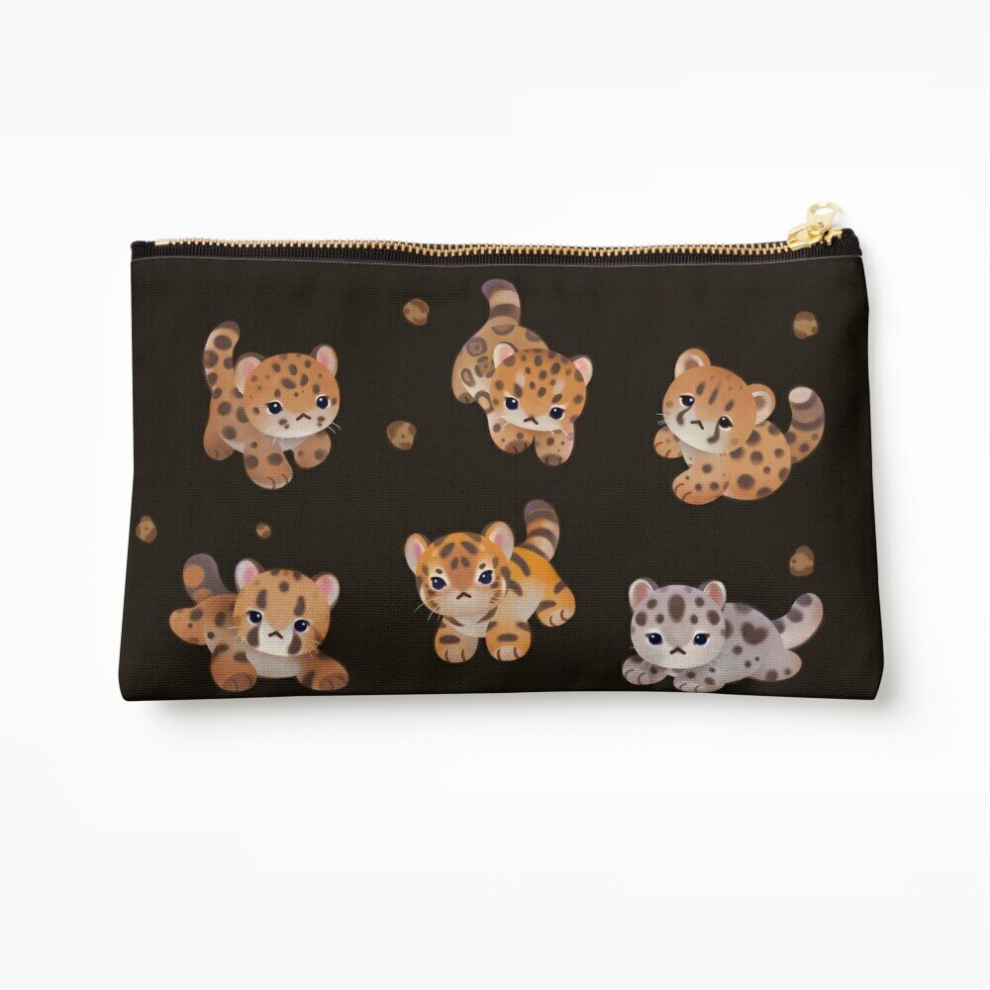 Whibos Dark Makeup Bag The Year Of Big Cat Cubs - Cosmetic Organizer Tyvek Paper Bags Zipper Pouch