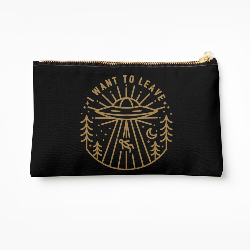 Whibos Makeup Bag I Want To Leave Cosmetic Organizer Tyvek Paper Bags Zipper Pouch