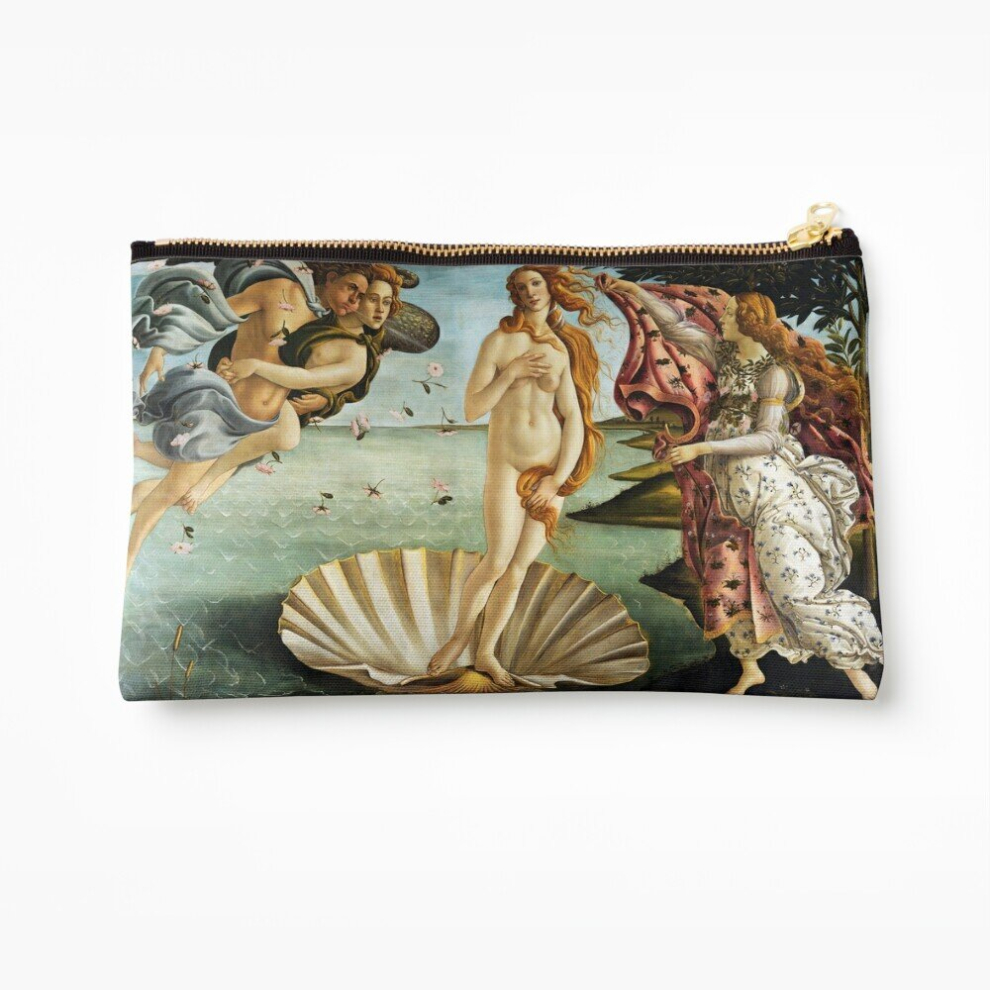 Whibos Makeup Bag Iconic Sandro Botticelli The Birth Of Venus Cosmetic Organizer Tyvek Paper Bags Zipper Pouch