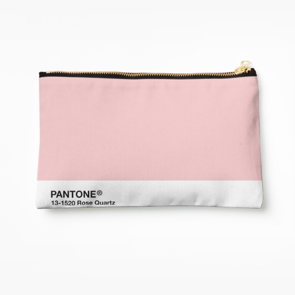Whibos Pink Makeup Bag Pantone Series And Tumblr Vibes - Rose Quartz Aka Millennial Cosmetic Organizer Tyvek Paper Bags Zipper Pouch